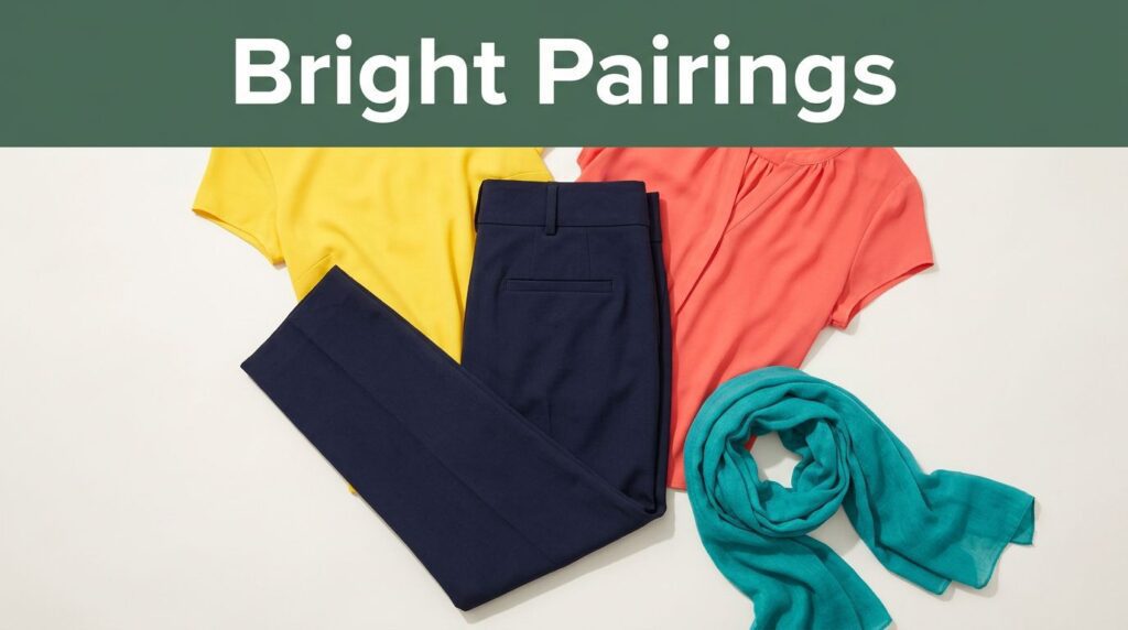 Bright Colors That Look Best With Navy Pants