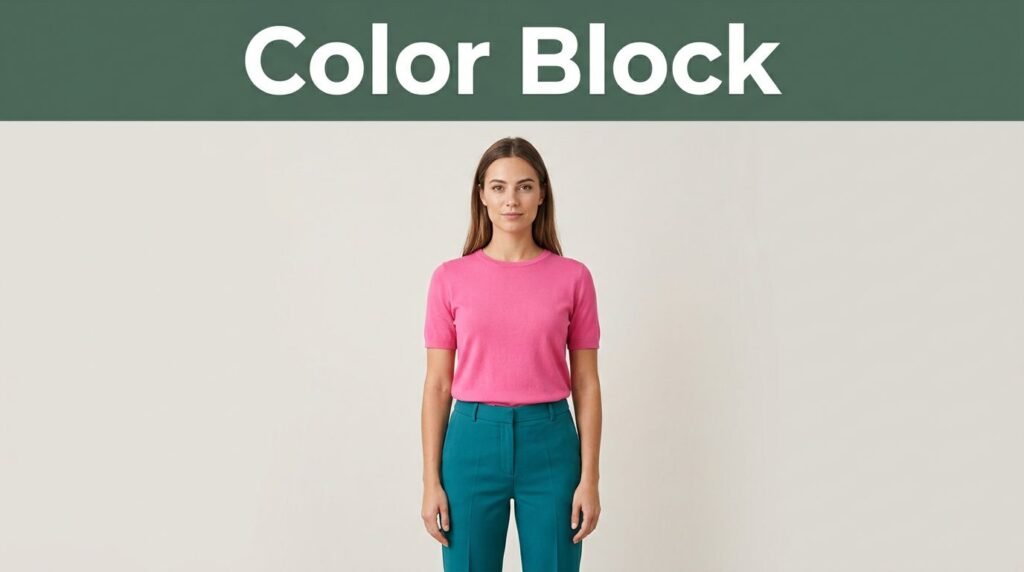 Simple Color Blocking Outfits for Beginners to Try