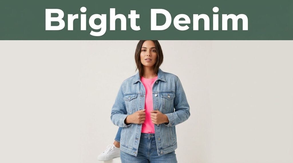 How to Style Bright Colors With a Denim Jacket