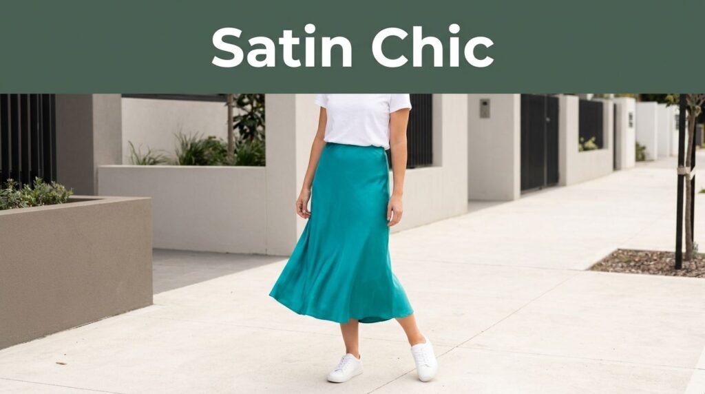 How to Wear a Bright Satin Skirt Without Looking Overdressed