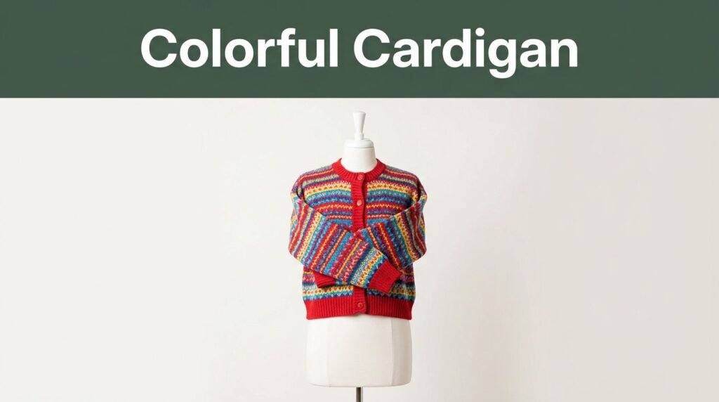 How to Wear a Short Colorful Cardigan Every Day