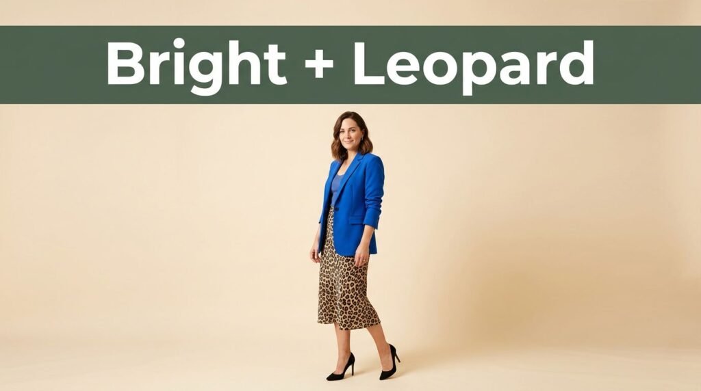 How to Wear Bright Colors With Leopard Print
