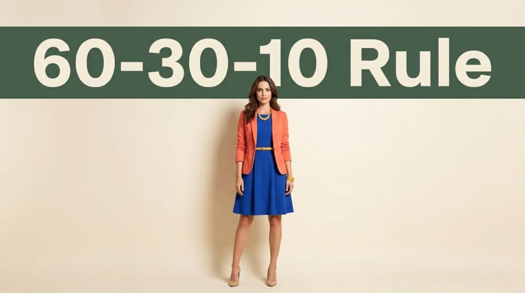 60-30-10 color rule outfits